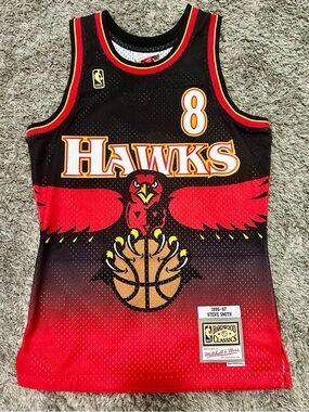 New Mitchell & Ness Steve Smith Atlanta Hawks 1996-1997 Swingman Jersey Men S